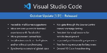 微软发布Visual Studio Code 1.51 稳定版