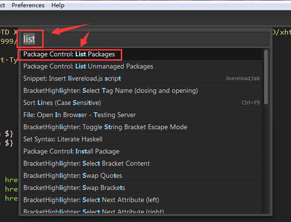 Sublime Text3怎样看自己安装了哪些插件？