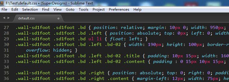 Sublime Text3 CSS格式化插件：Compact Expand CSS Command